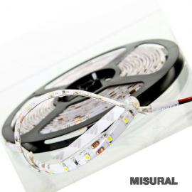 Tira led 3528 60 led x mt interior ip 33 ambar 12 v 5 mts l/clasica