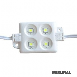 Modulo de led 5050 4 led 5.5 cm RGB IP 65 linea premium 12 volt