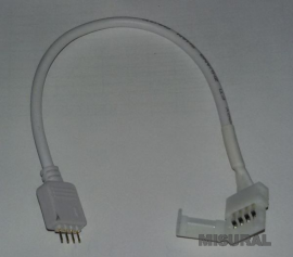 Conector con cable RGB conexión macho para tiras de led 10 mm